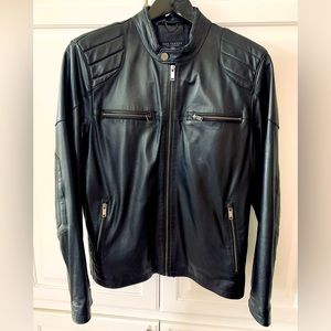 Like New RON TOMSON Dress Leather Moto Jacket (L)